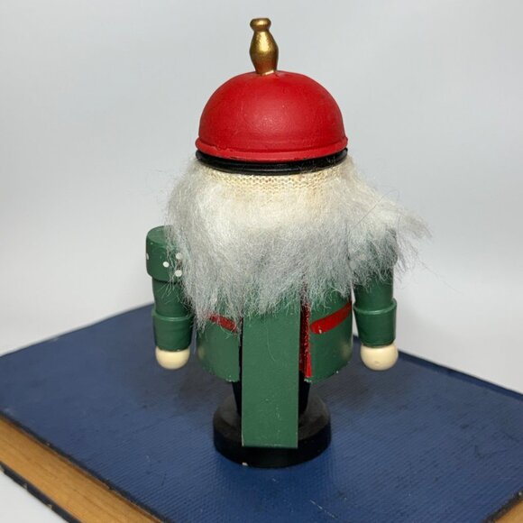 Vintage 5" Wooden Chubby Nutcracker Soldier Figurine Christmas Decor - Picture 3 of 6